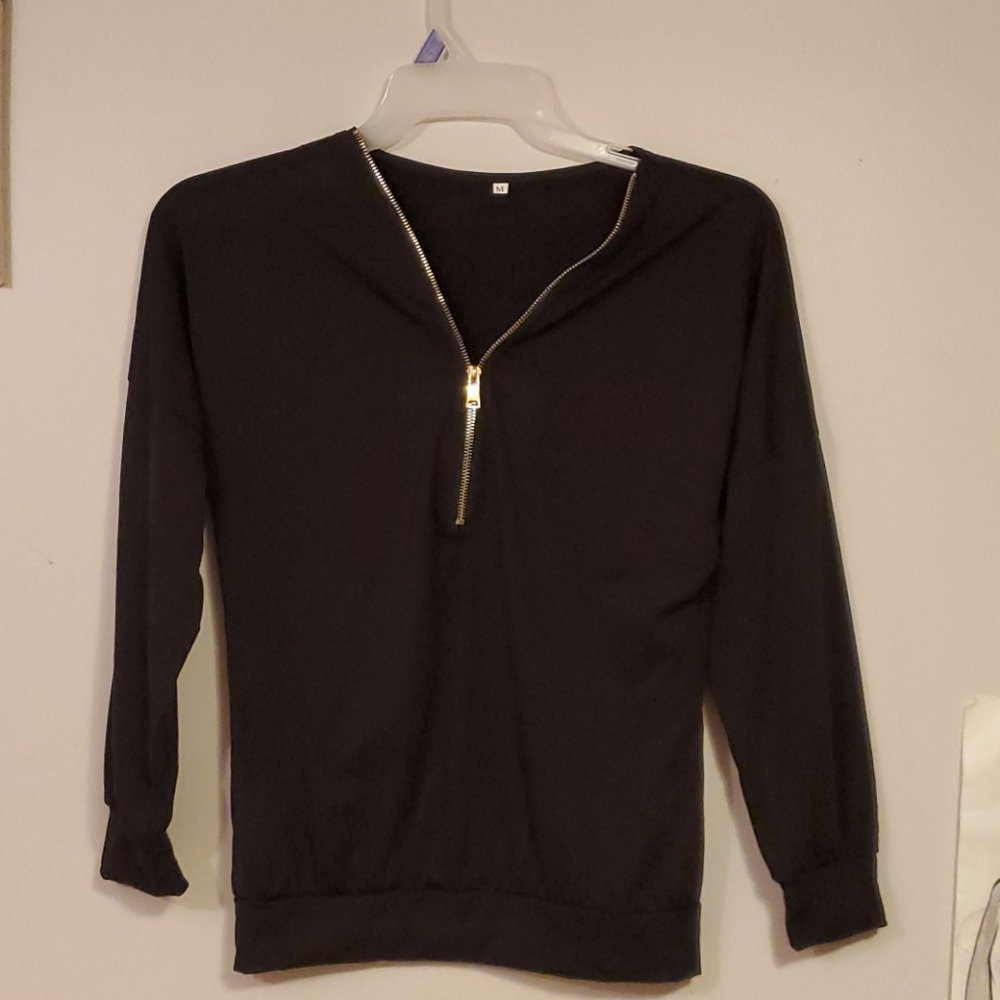 Black zip up